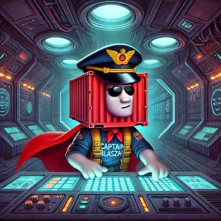 Kapitan Blaszak w latającym statku
